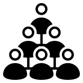 Icon of a connected group of people