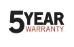5 Year Warranty
