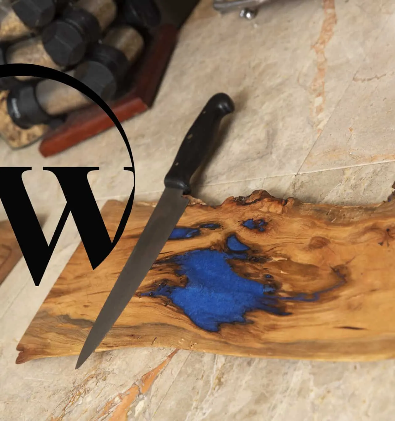 Blue Knife Board