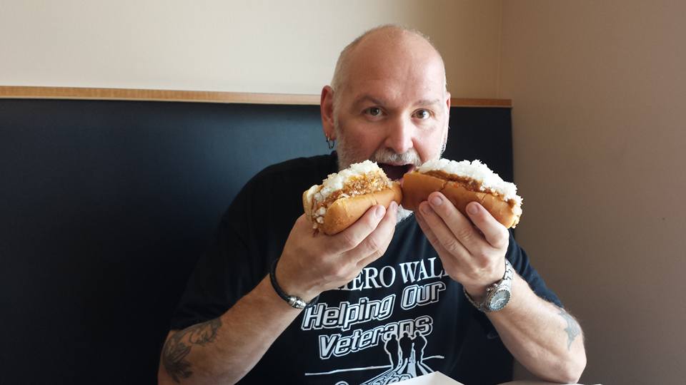 Customer at Famous Hot Weiner