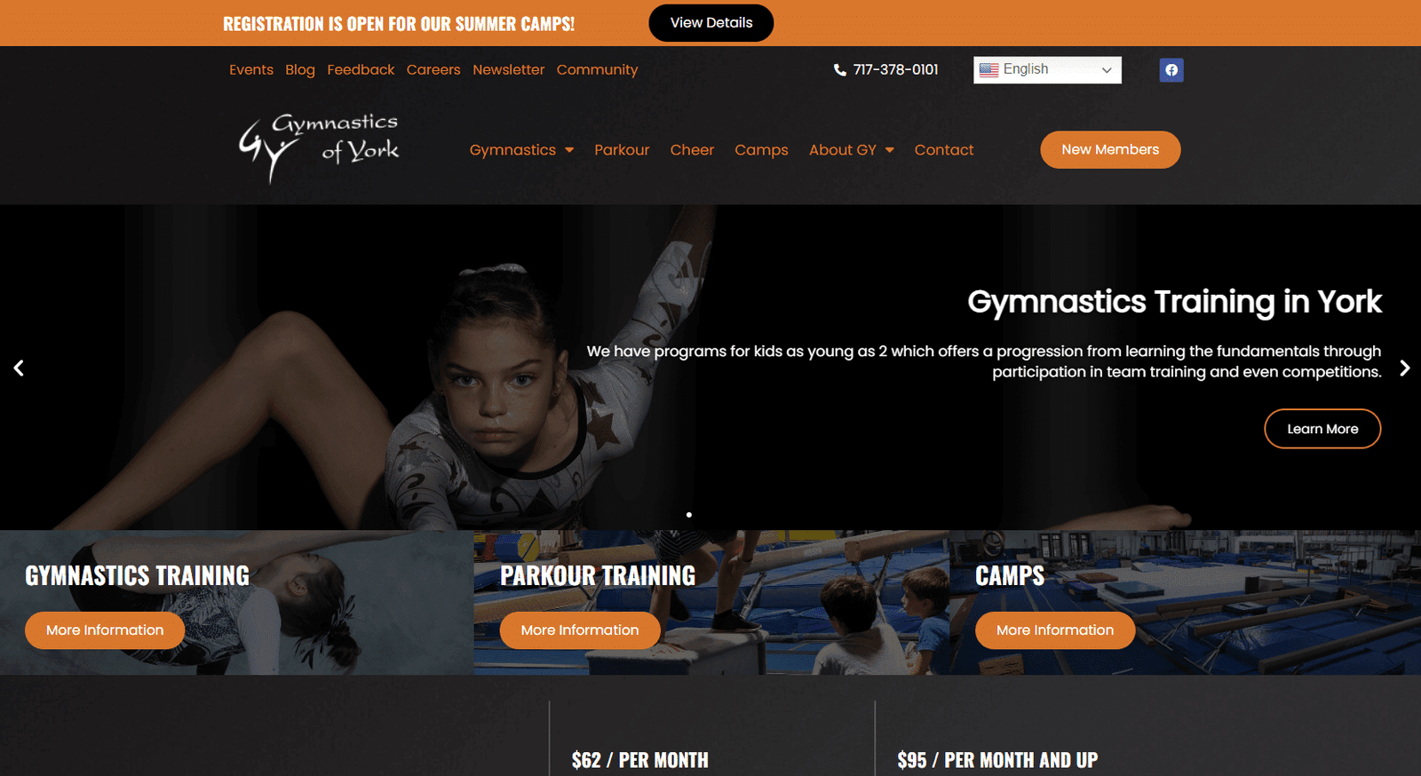 Gymnastics of York